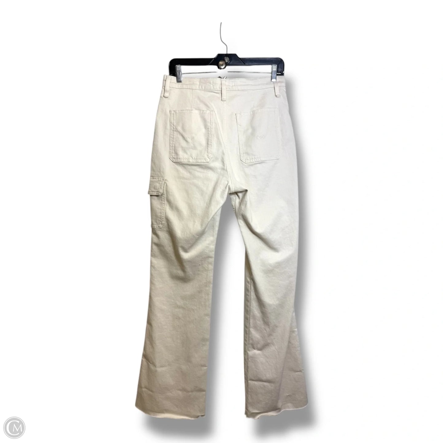 Jeans Flared By Hudson In Ivory, Size: 8