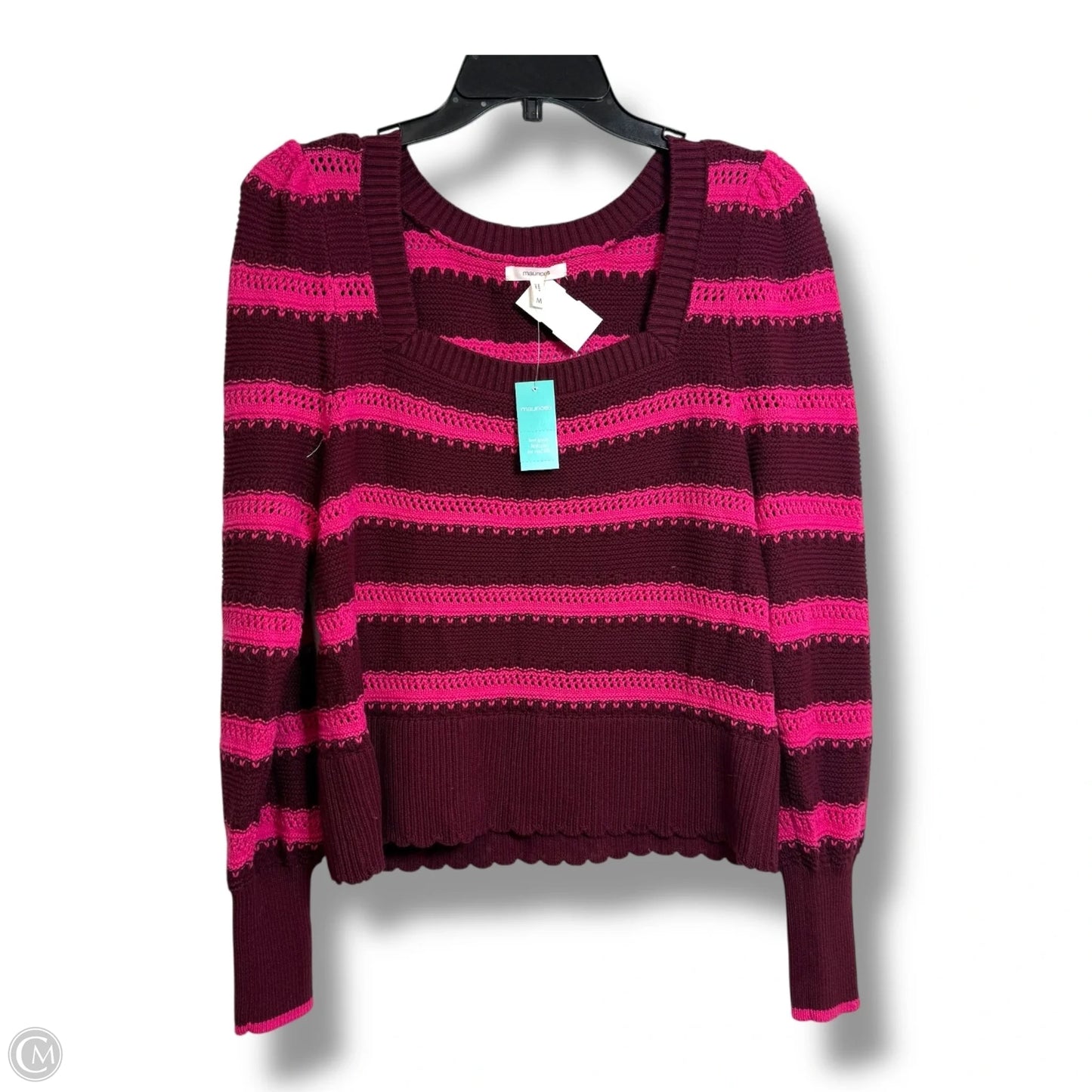Sweater By Maurices In Maroon, Size: M