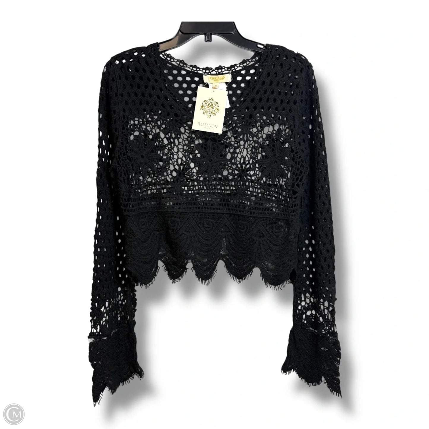 Top Long Sleeve By Clothes Mentor In Black, Size: Xl