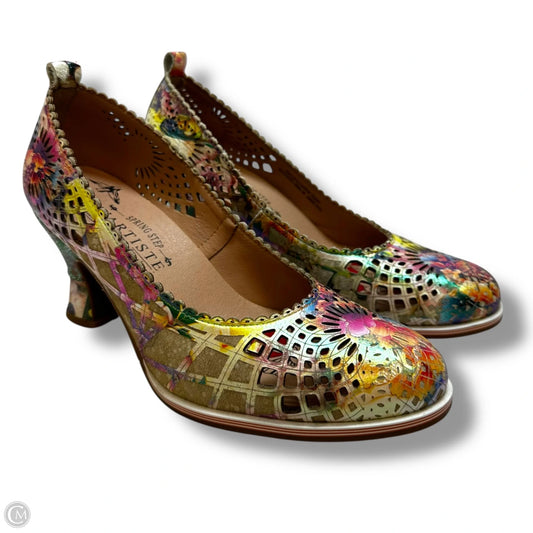 Shoes Heels Block By Spring Step In Multi-colored