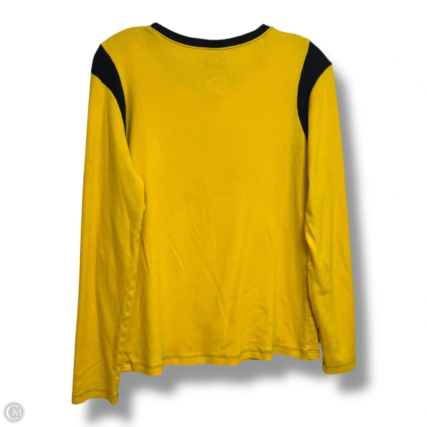 Pittsburgh Steelers Top Long Sleeve Basic By Nfl In Yellow, Size: S