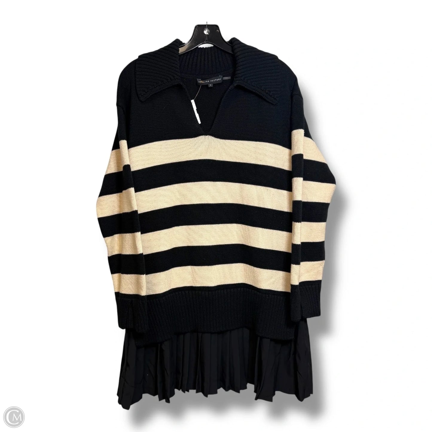 Sweater By English Factory In Striped Pattern, Size: M
