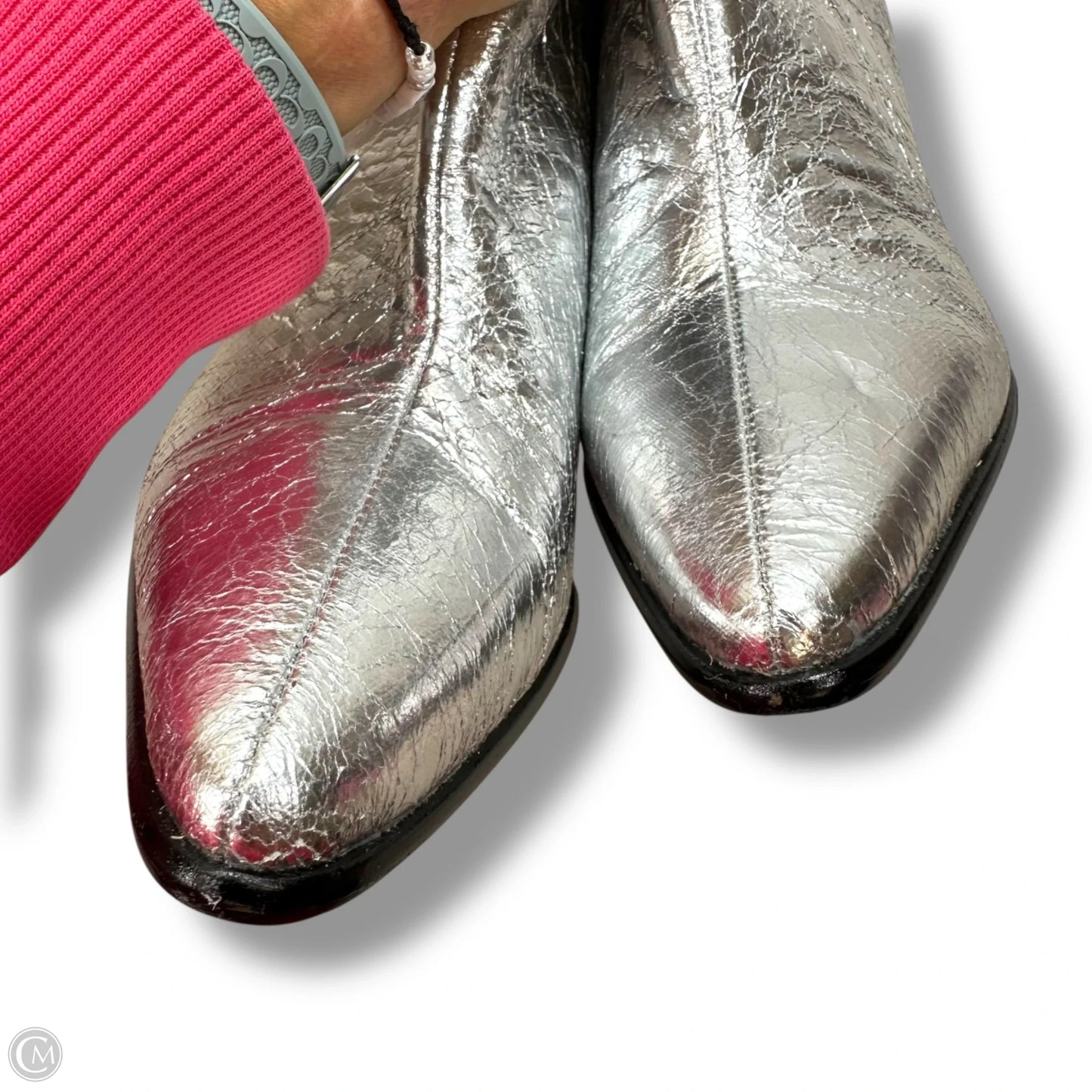 Boots Western By Steve Madden In Silver, Size: 9