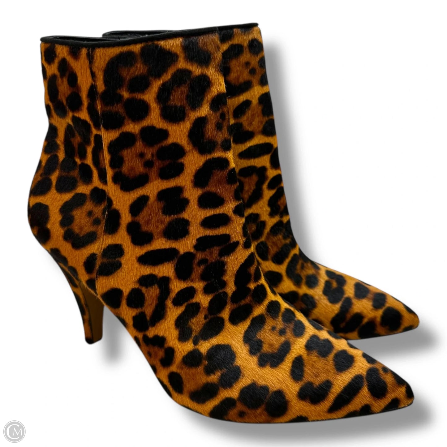 Boots Ankle Heels By Vince Camuto In Animal Print, Size: 9