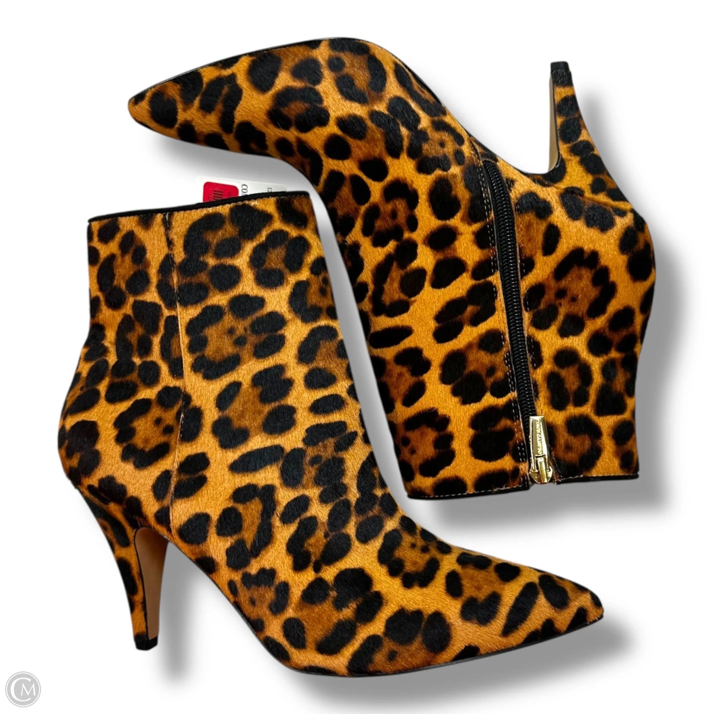 Boots Ankle Heels By Vince Camuto In Animal Print, Size: 9