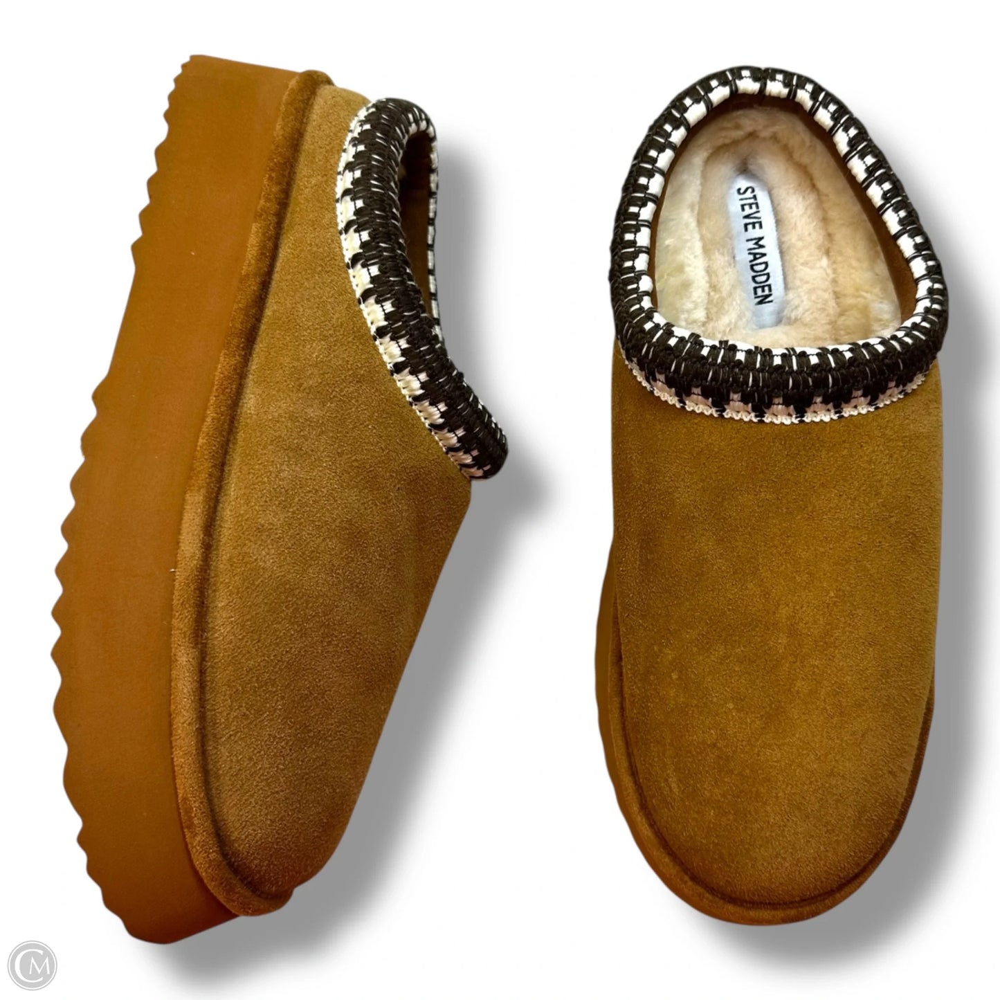 Shoes Heels Platform By Steve Madden In Tan, Size: 9