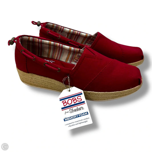 Shoes Heels Wedge By Bobs In Red, Size: 10