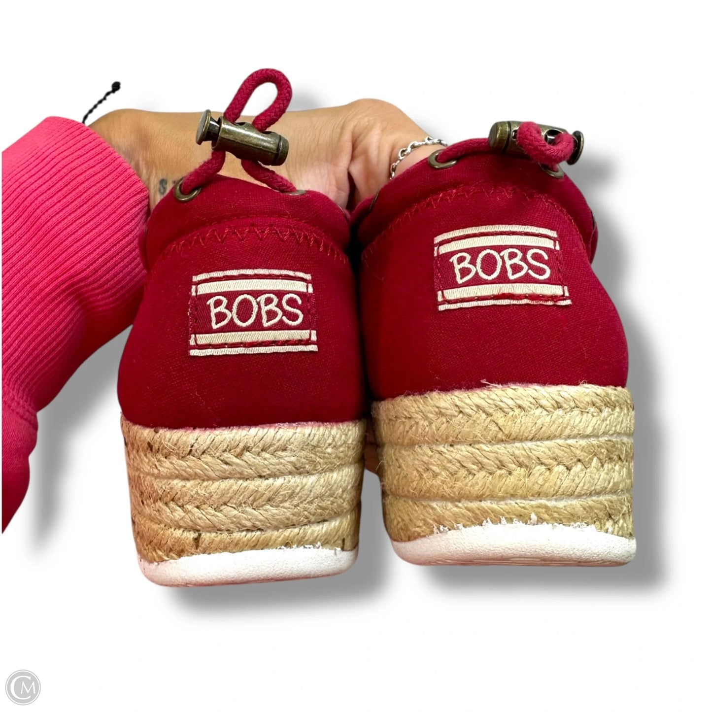 Shoes Heels Wedge By Bobs In Red, Size: 10