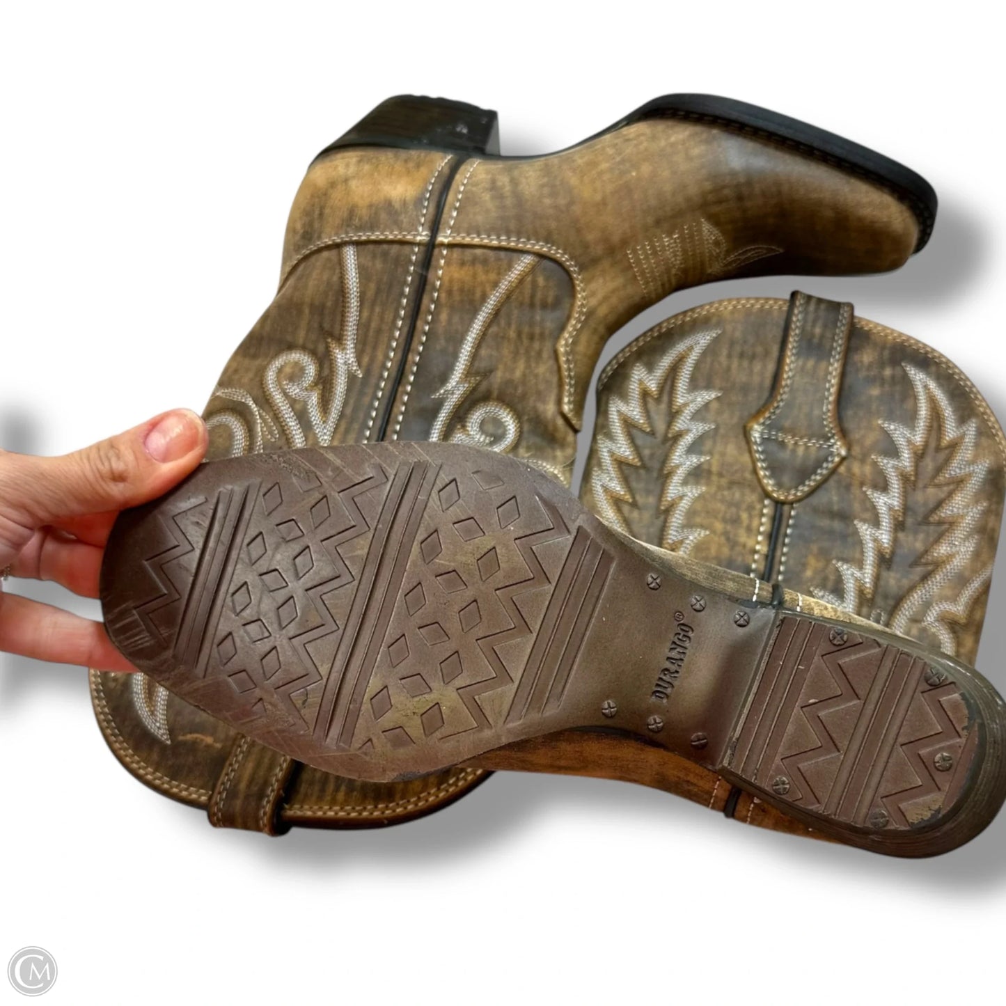 Boots Western By Durango In Tan, Size: 7.5