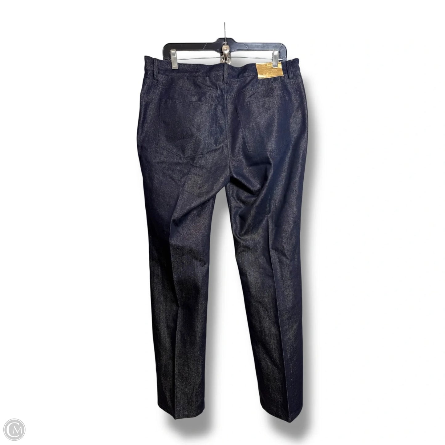 Jeans Straight By Lauren By Ralph Lauren In Blue Denim, Size: 12p