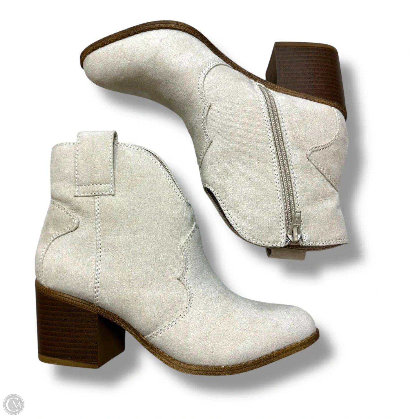 Boots Ankle Heels By Sonoma In Ivory, Size: 6