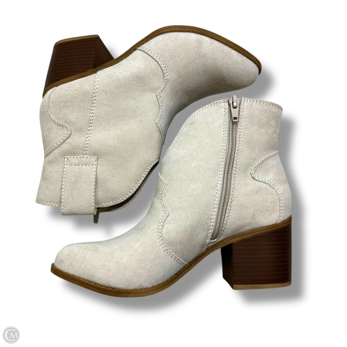 Boots Ankle Heels By Sonoma In Ivory, Size: 6