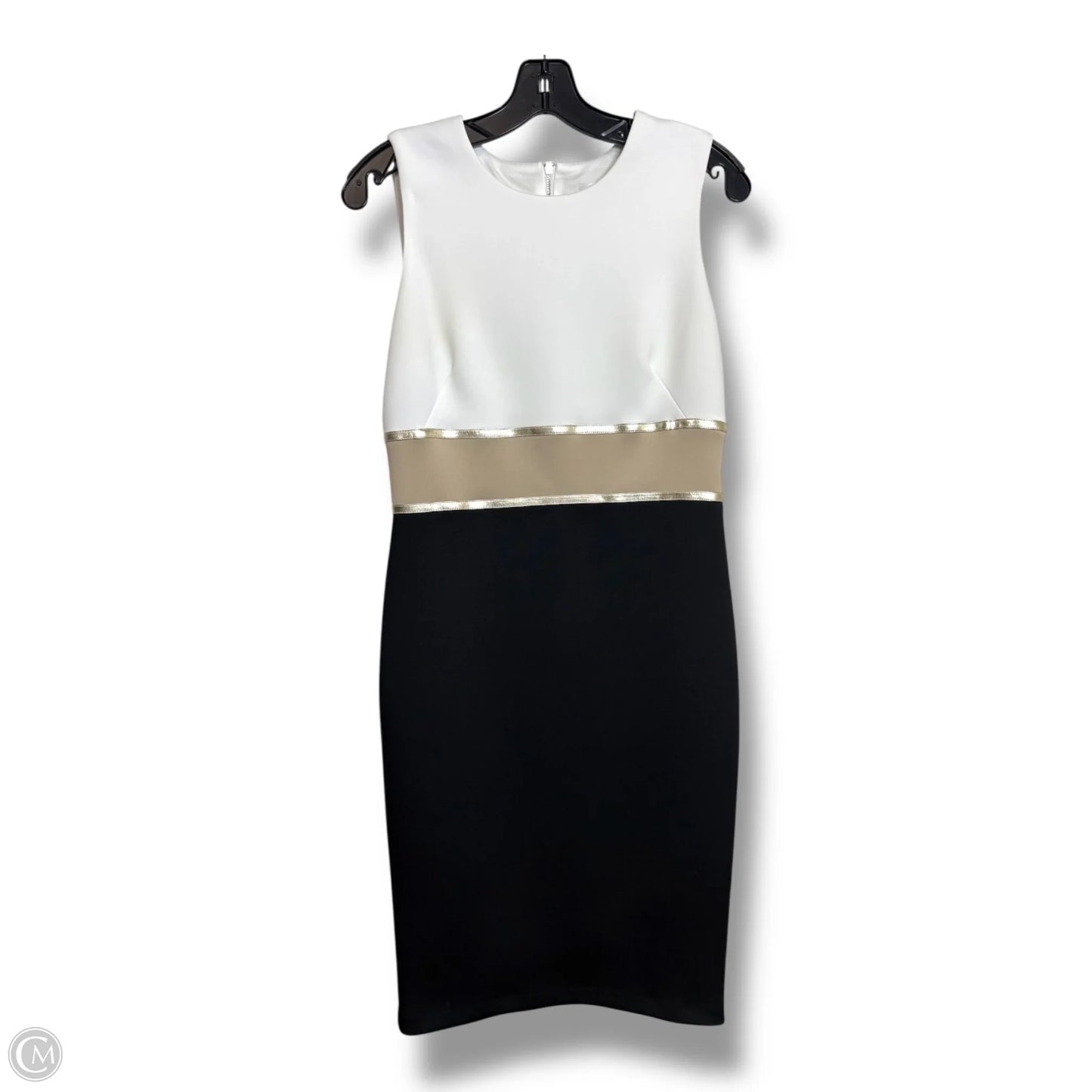 Dress Party Short By Calvin Klein In Ivory, Size: 6