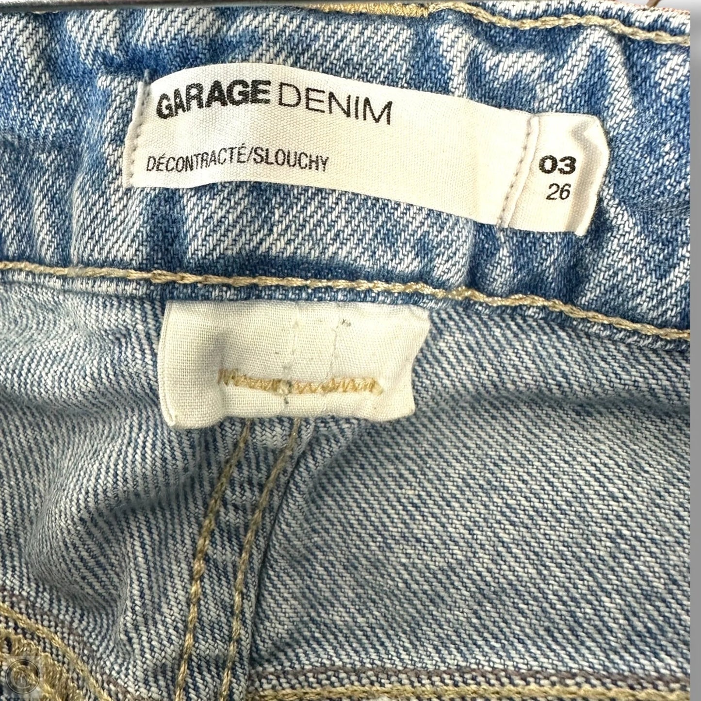 Slouchy Jeans Boot Cut By Garage In Blue Denim, Size: 3/26