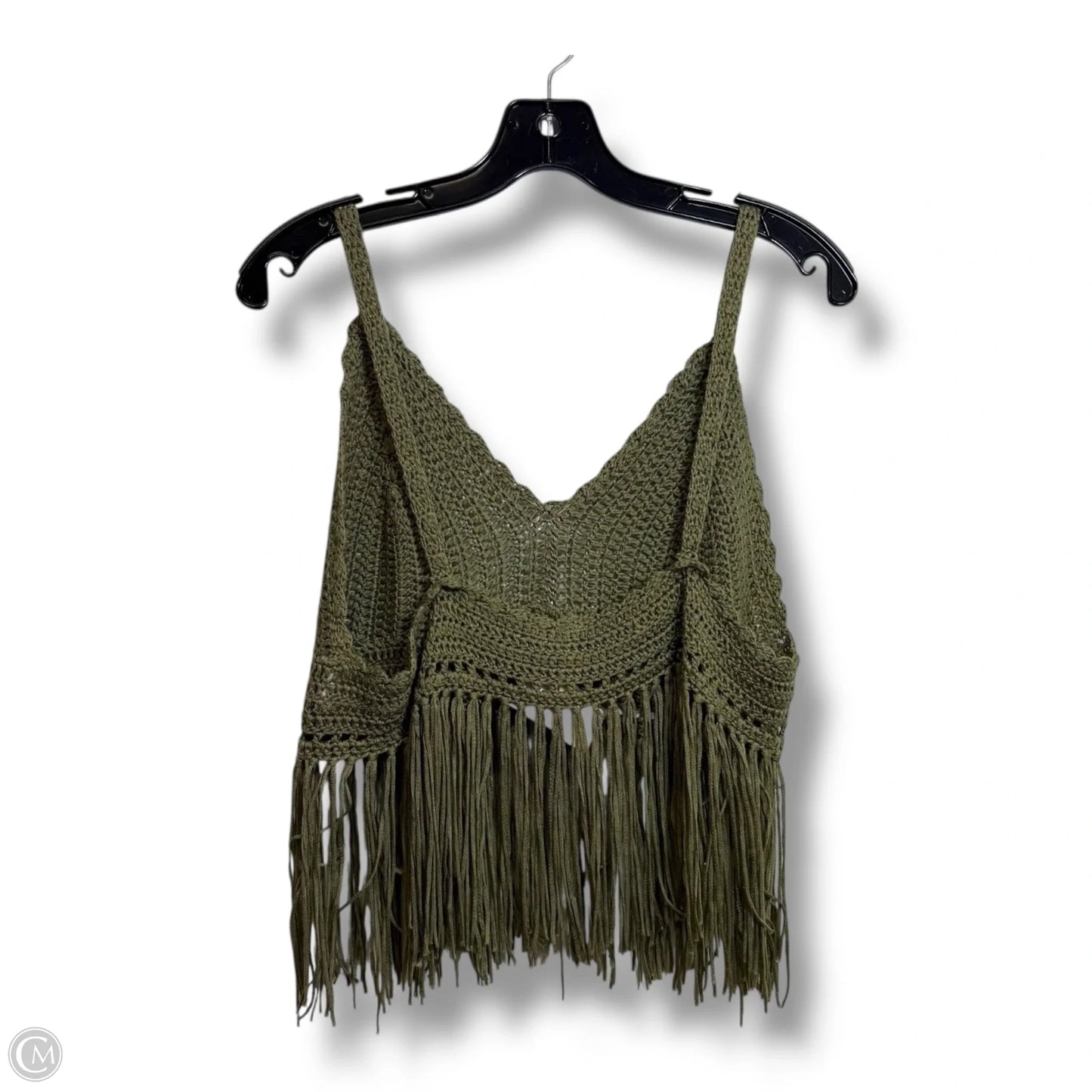 Tank Top By Pol In Green, Size: L