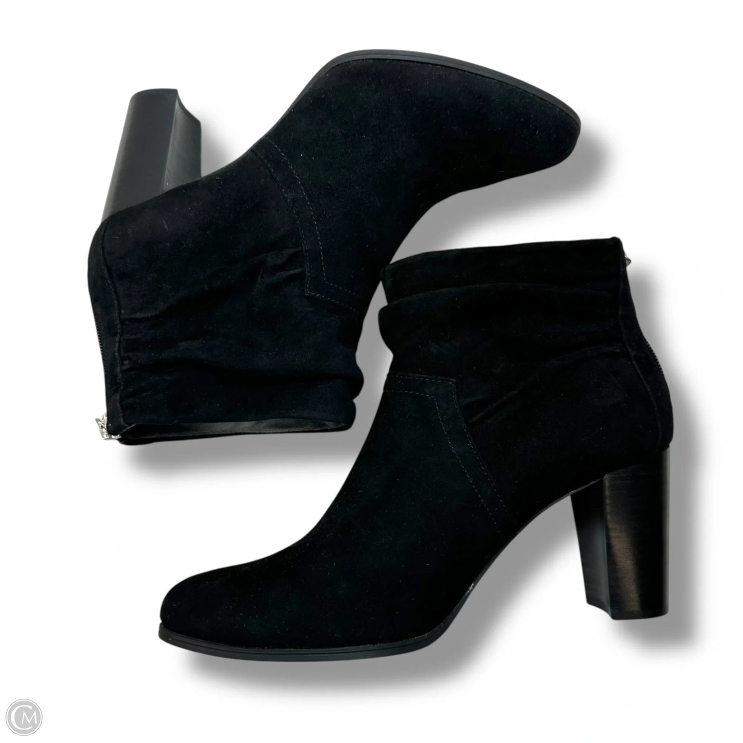 Boots Ankle Heels By Adrienne Vittadini In Black, Size: 10