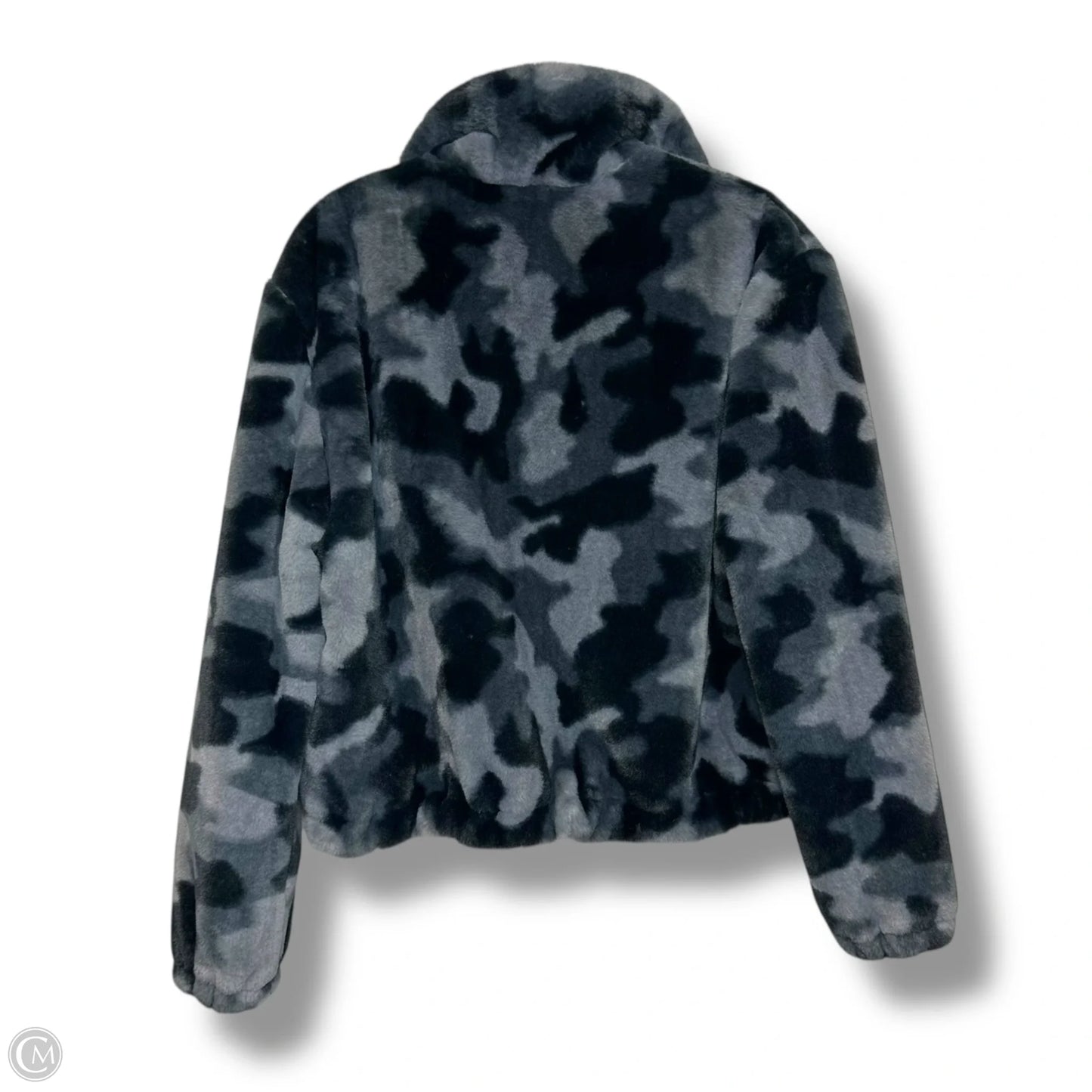Jacket Faux Fur & Sherpa By Peyton Jensen In Camouflage Print, Size: S