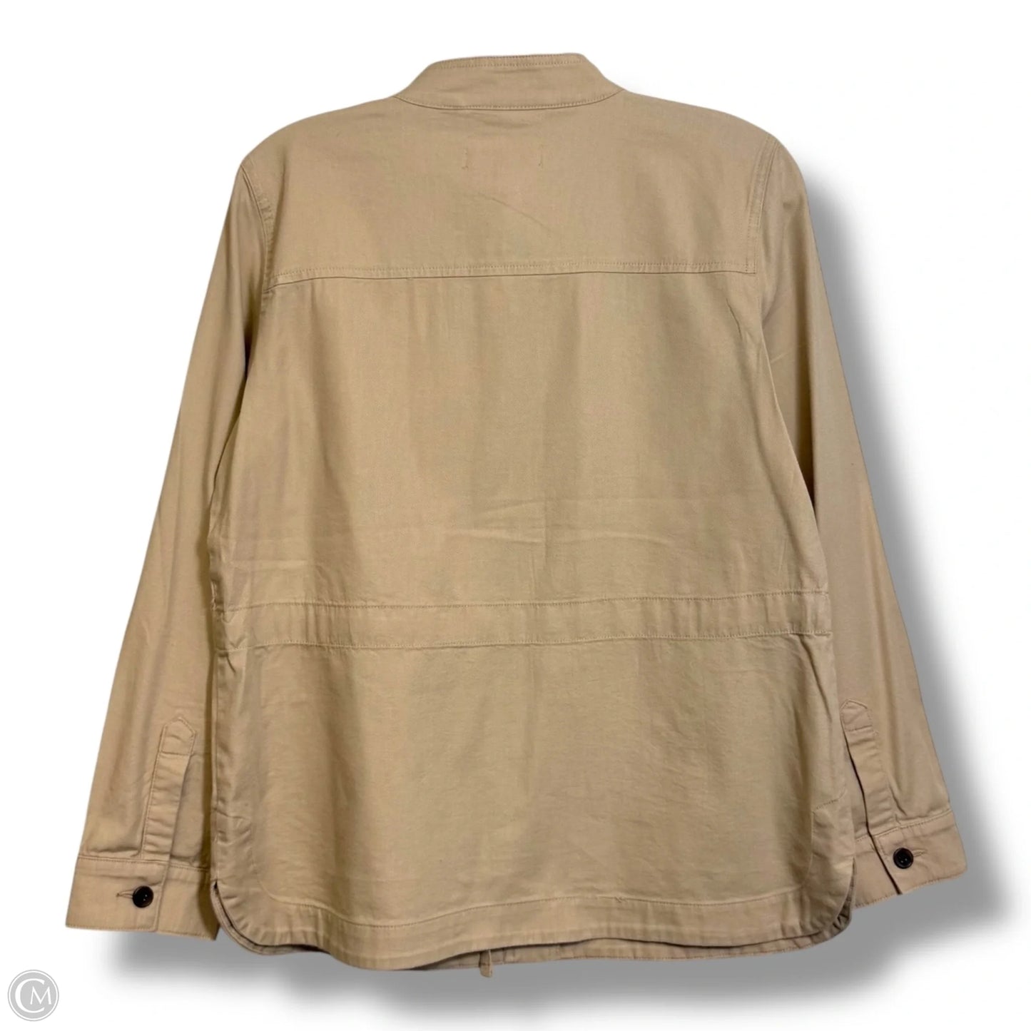 Jacket Denim By Talbots In Tan, Size: Mp
