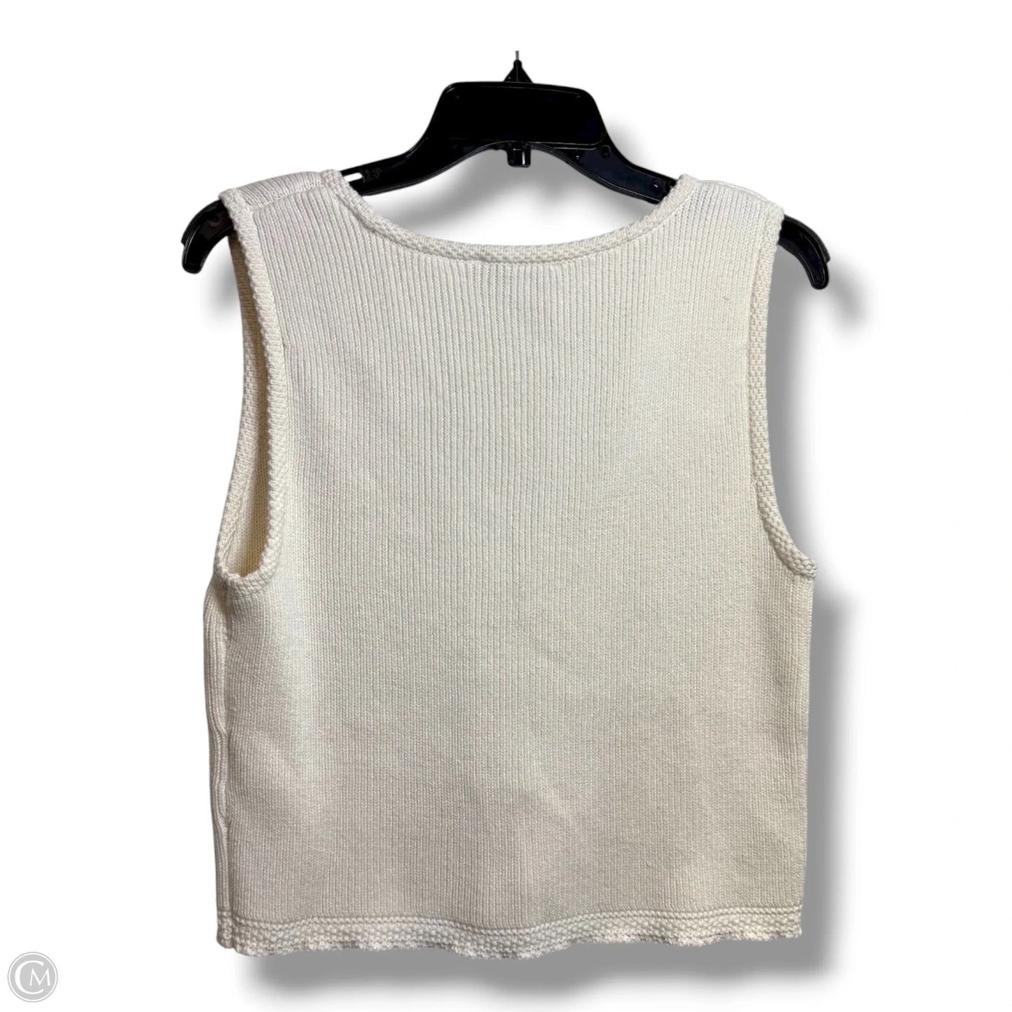 Vest Sweater By Abercrombie And Fitch In Ivory, Size: M