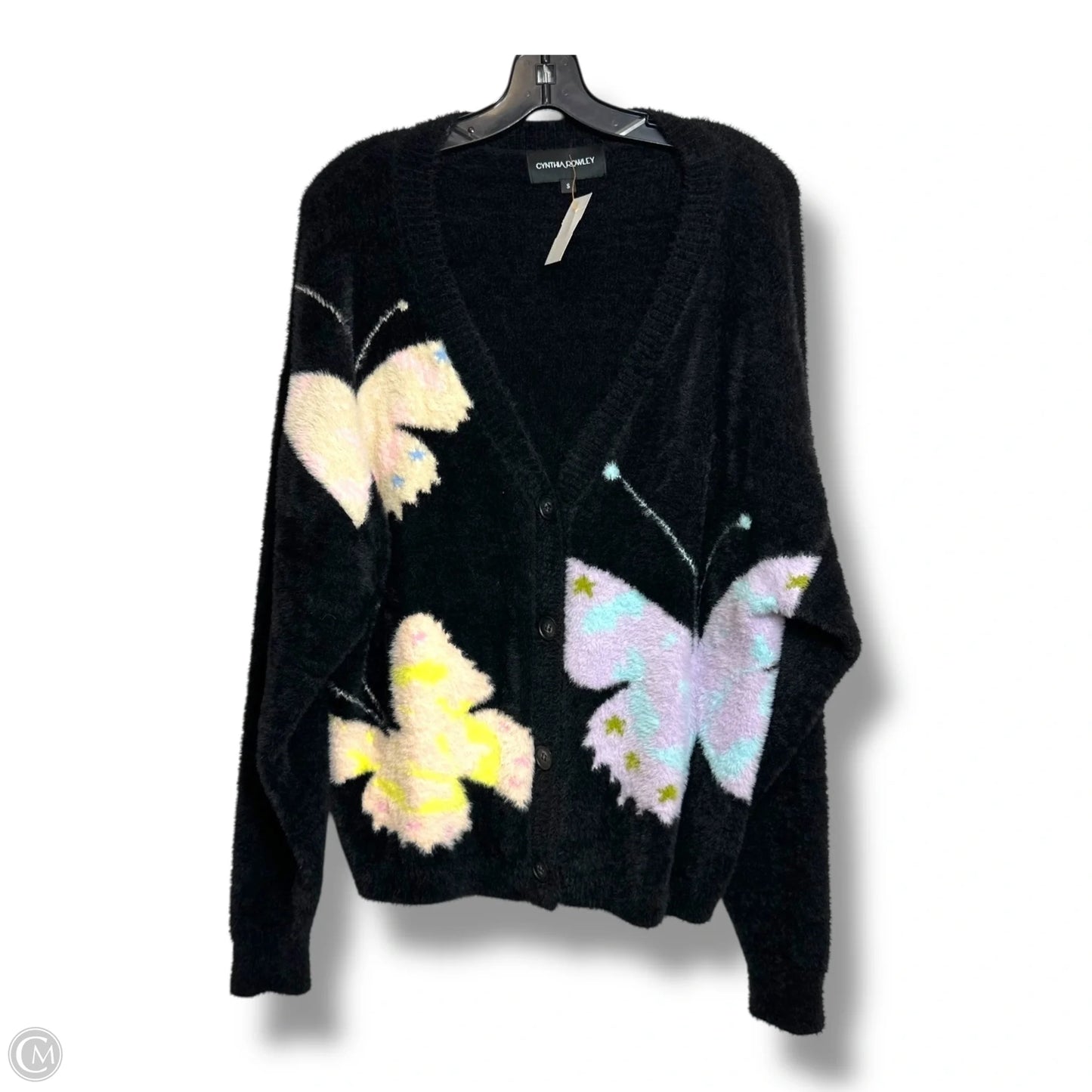 Butterfly Cardigan By Cynthia Rowley In Black, Size: S