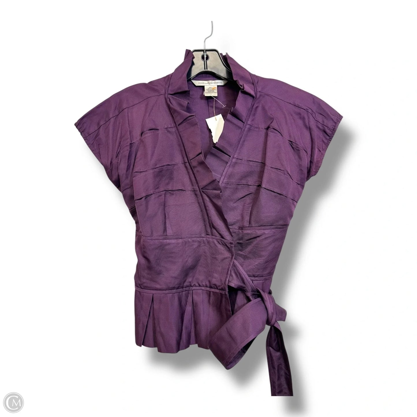 Top Sleeveless Designer By Diane Von Furstenberg In Purple, Size: Xs