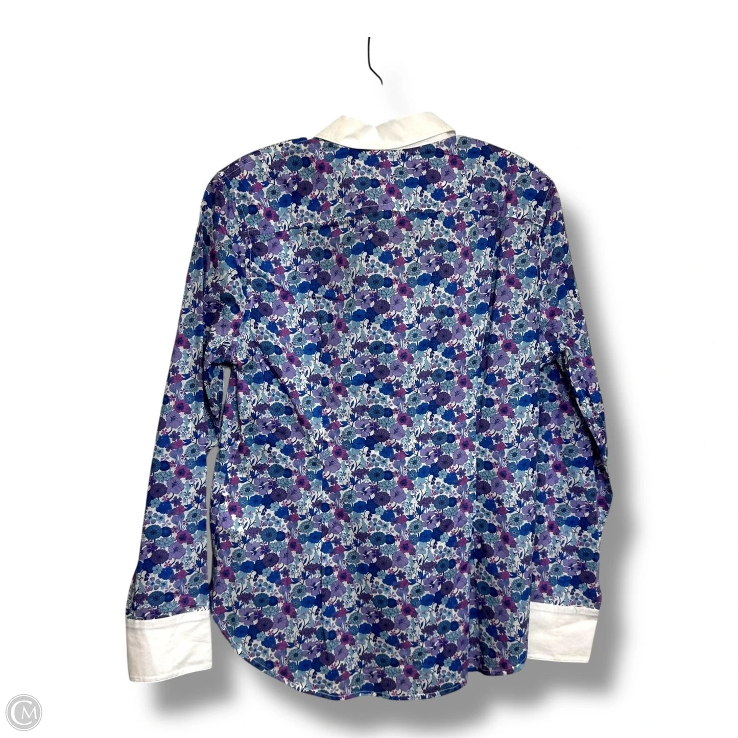 Blouse Long Sleeve By J. Crew In Purple, Size: S