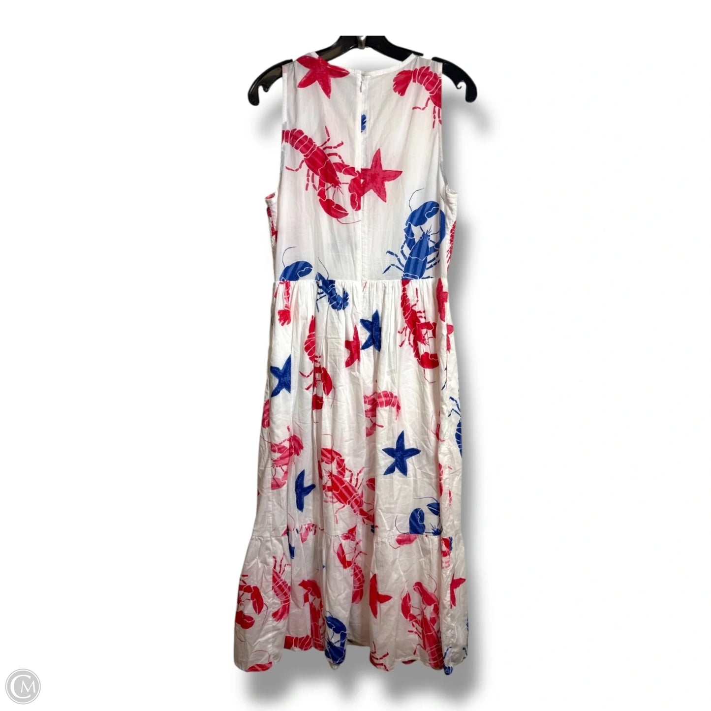 Dress Casual Maxi By J. Crew In Blue Red & White, Size: S