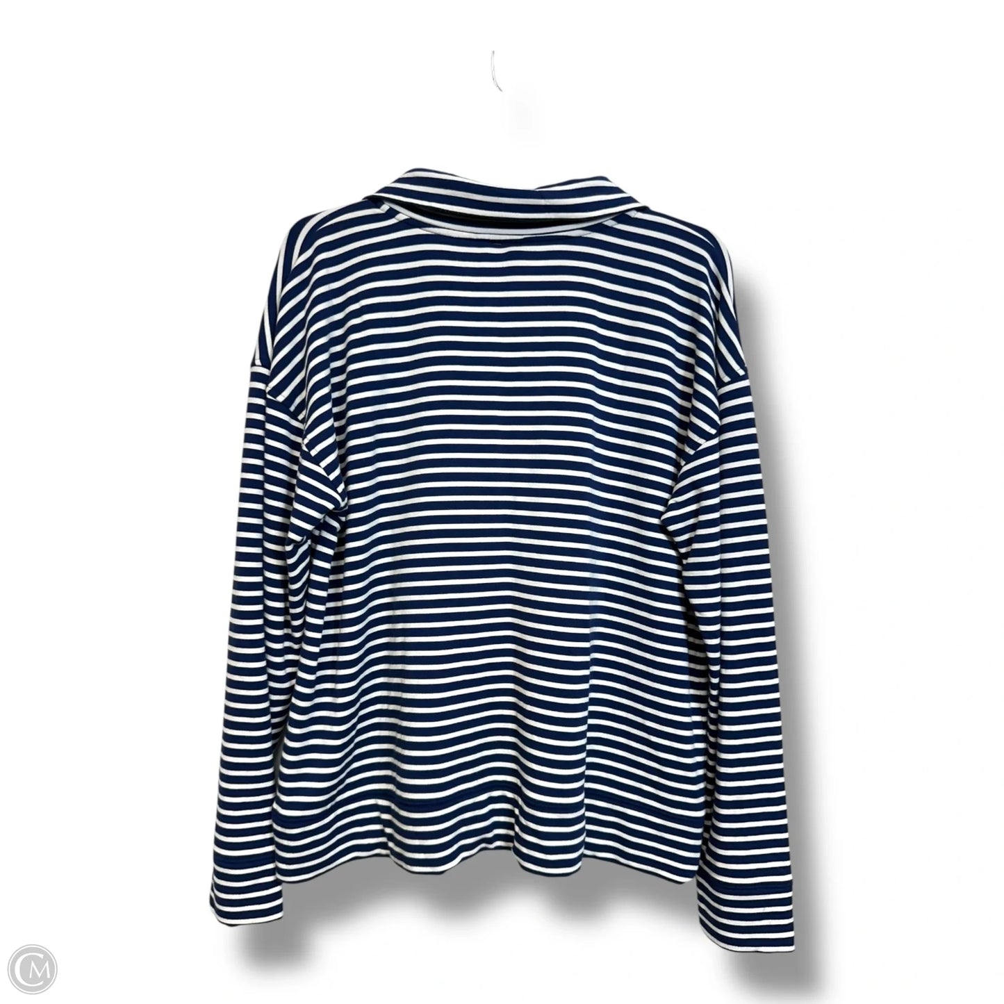 Top Long Sleeve By Vineyard Vines In Striped Pattern, Size: M