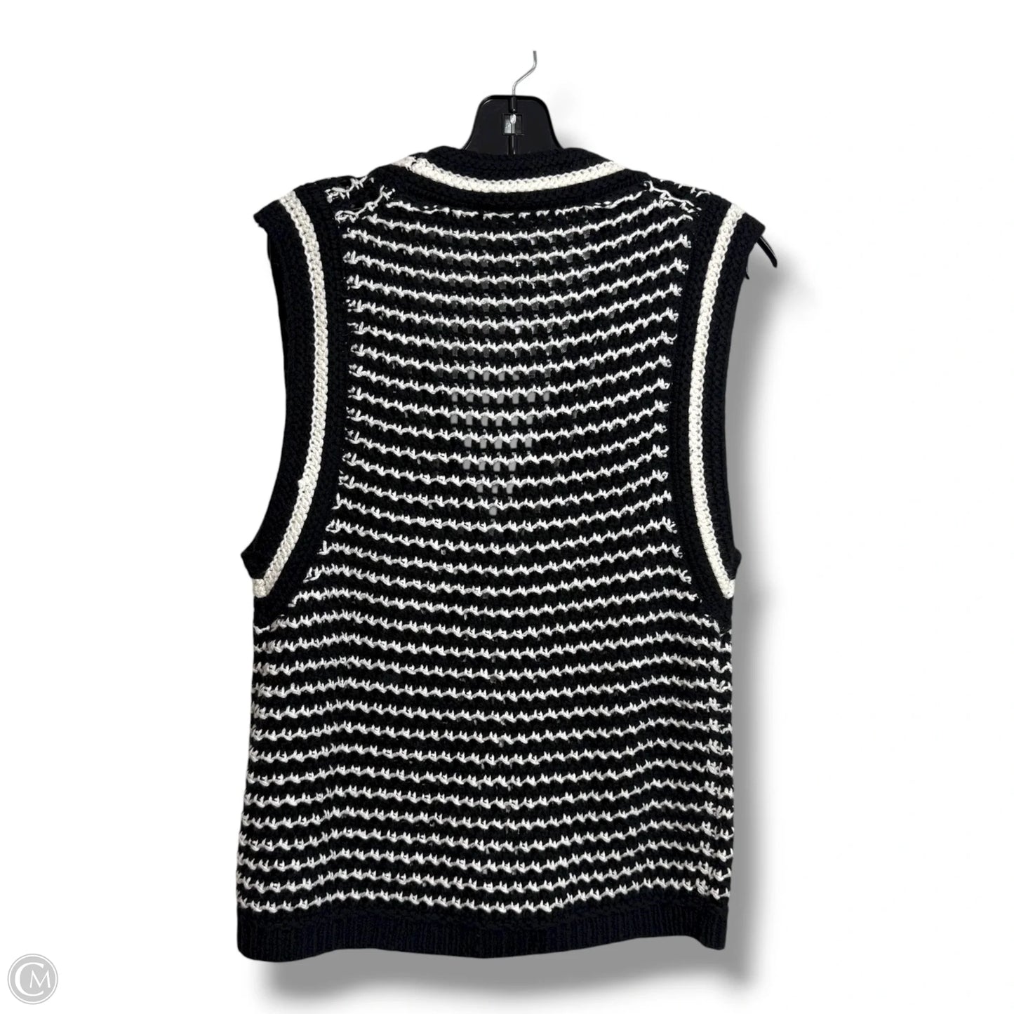 Vest Sweater By Loft In Black, Size: S