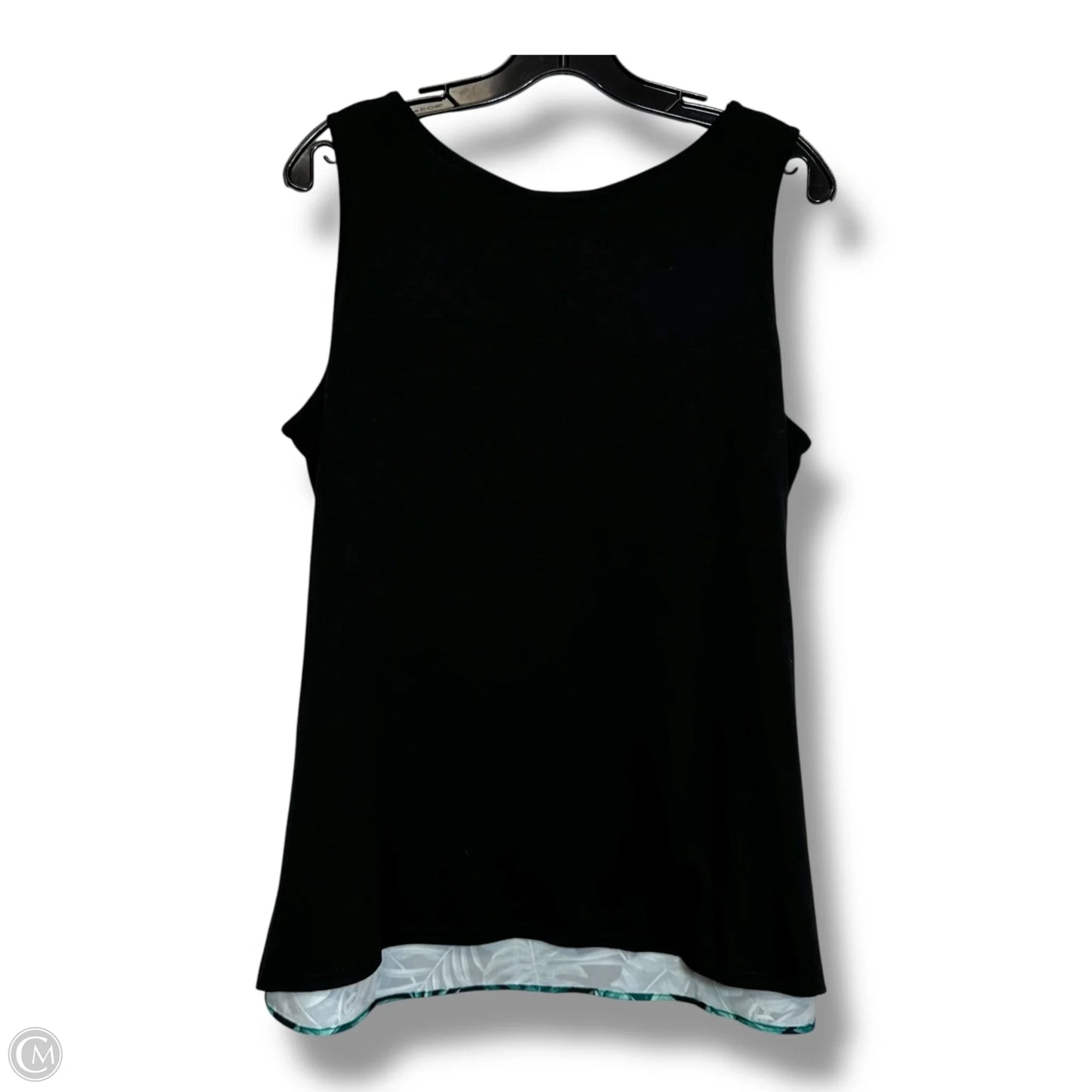 Top Sleeveless By Diane Gilman In Green, Size: L