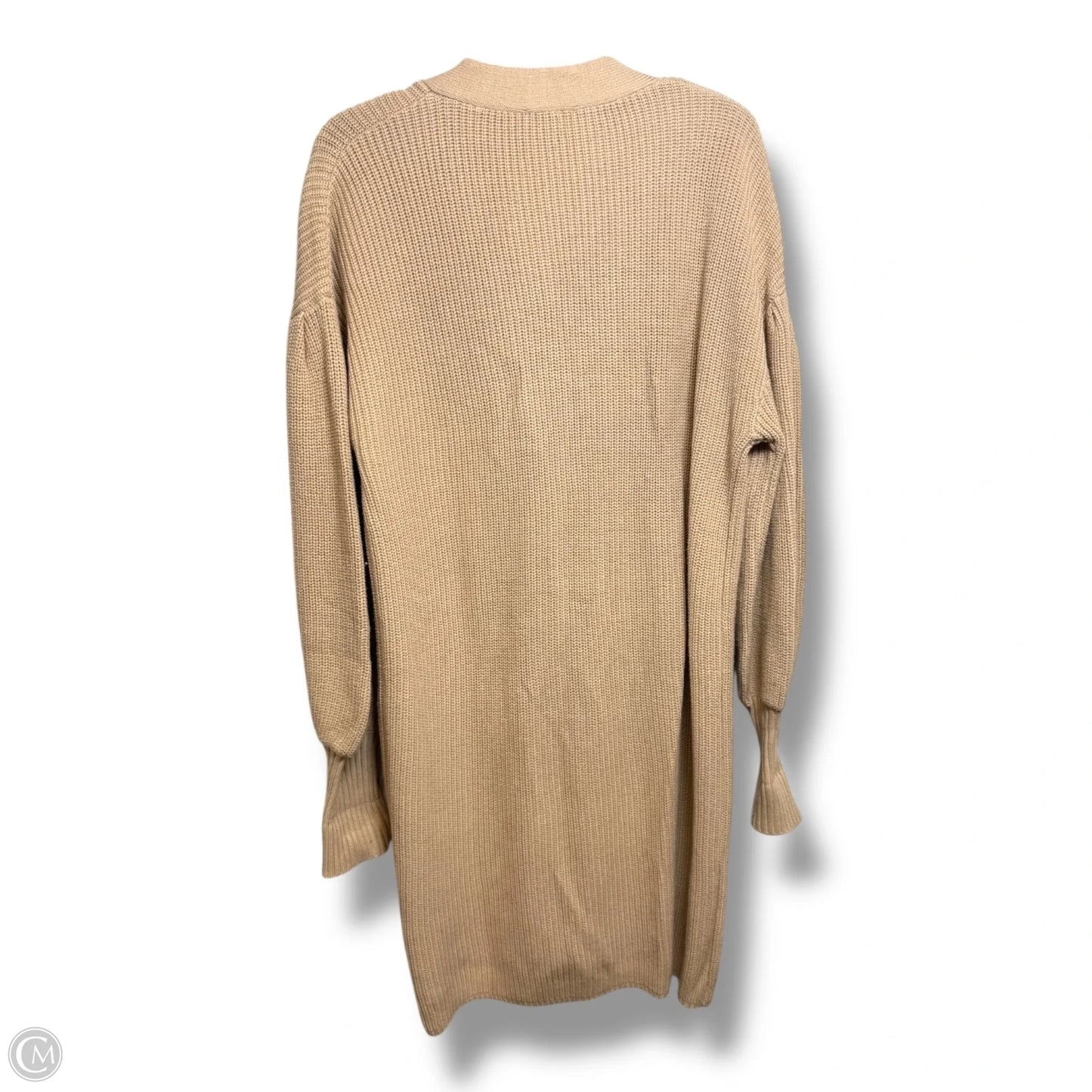 Cardigan By Clothes Mentor In Tan, Size: M