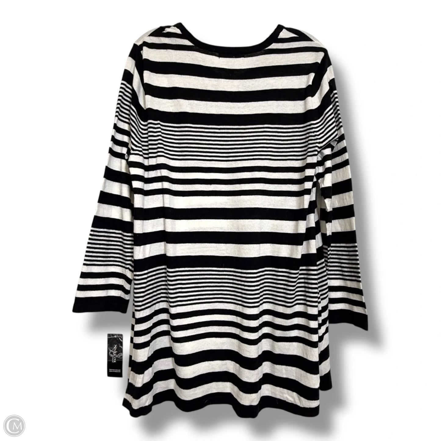 Top Long Sleeve By Style And Company In Striped Pattern, Size: 2x