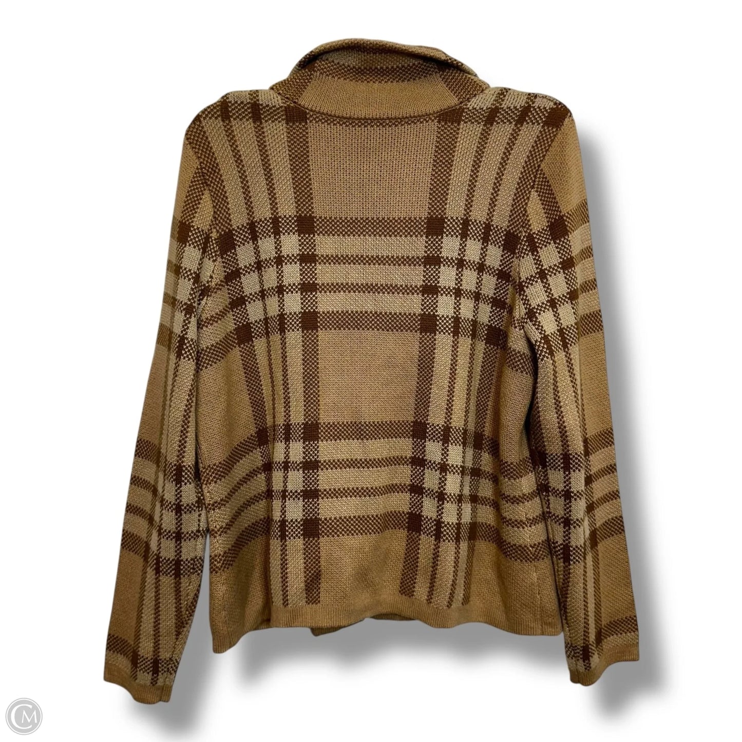 Cardigan By Isaac Mizrahi Live Qvc In Animal Print, Size: L