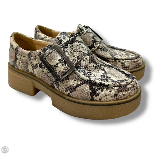 Shoes Heels Platform By Clarks In Snakeskin Print, Size: 7