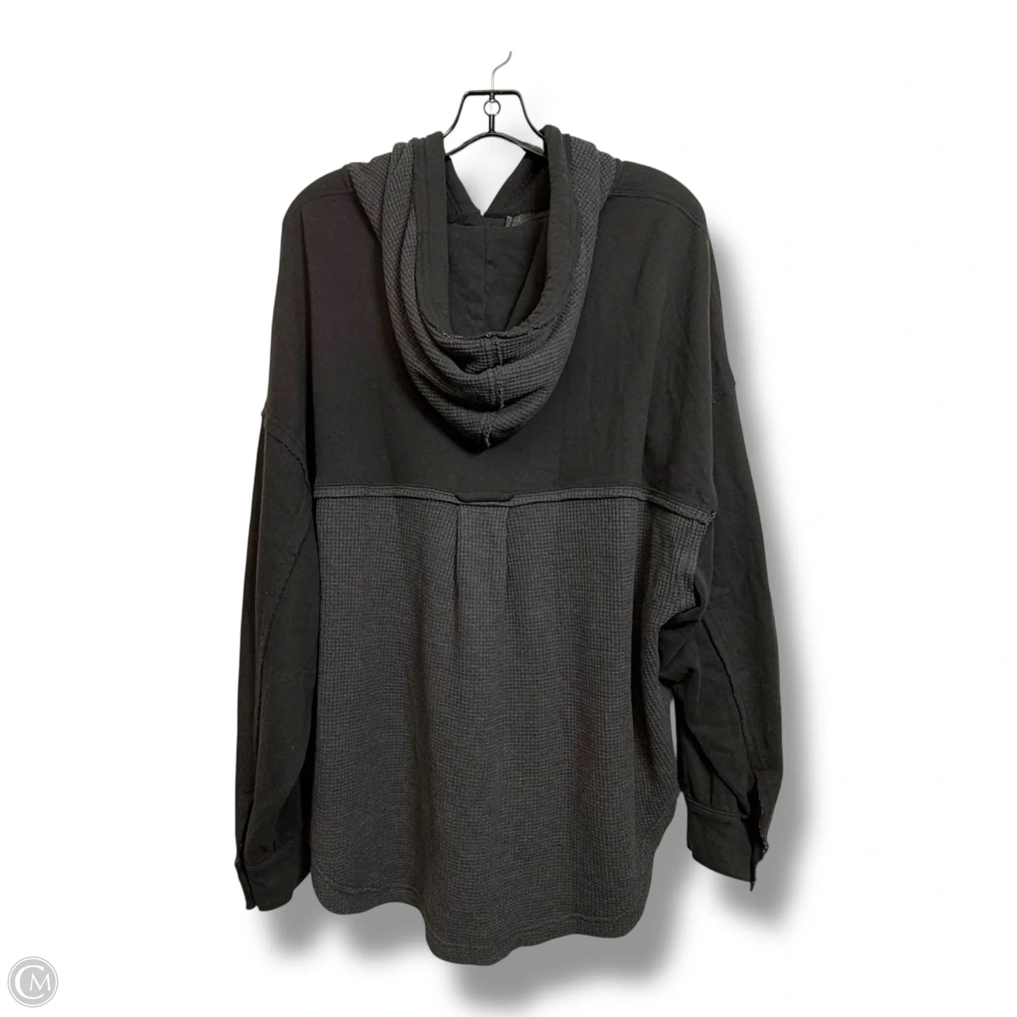 Jacket Shirt By American Eagle In Black, Size: M