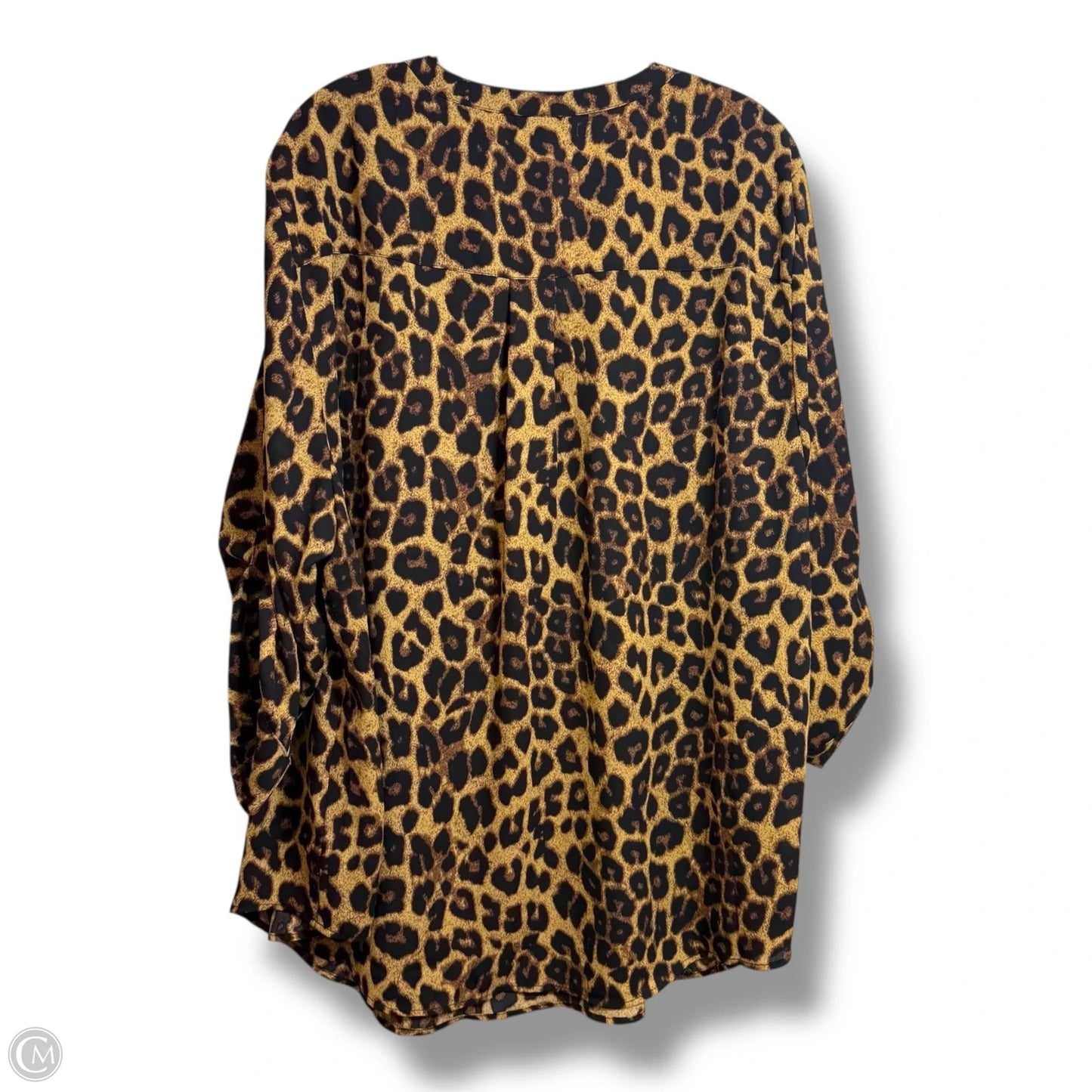 Top 3/4 Sleeve By Torrid In Animal Print, Size: 3x