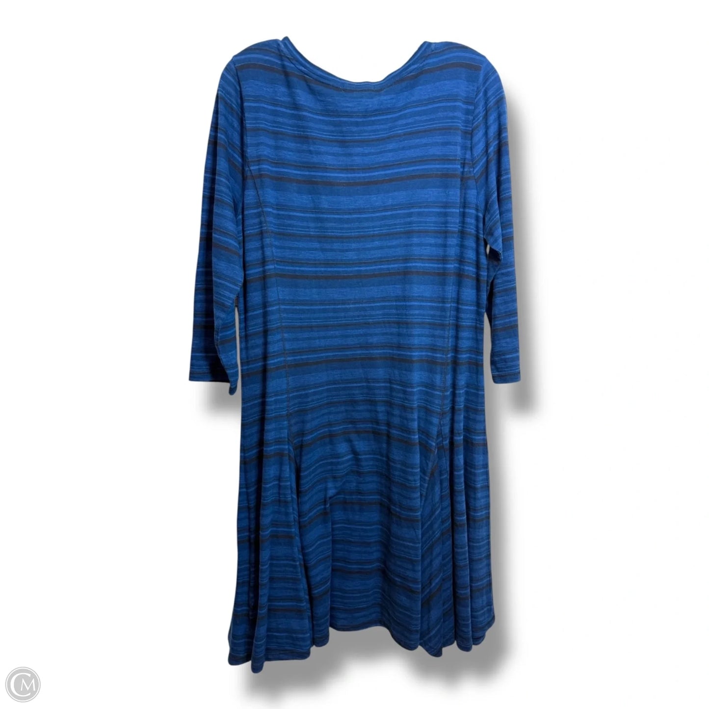 Dress Casual Midi By Lauren By Ralph Lauren In Blue, Size: Xl