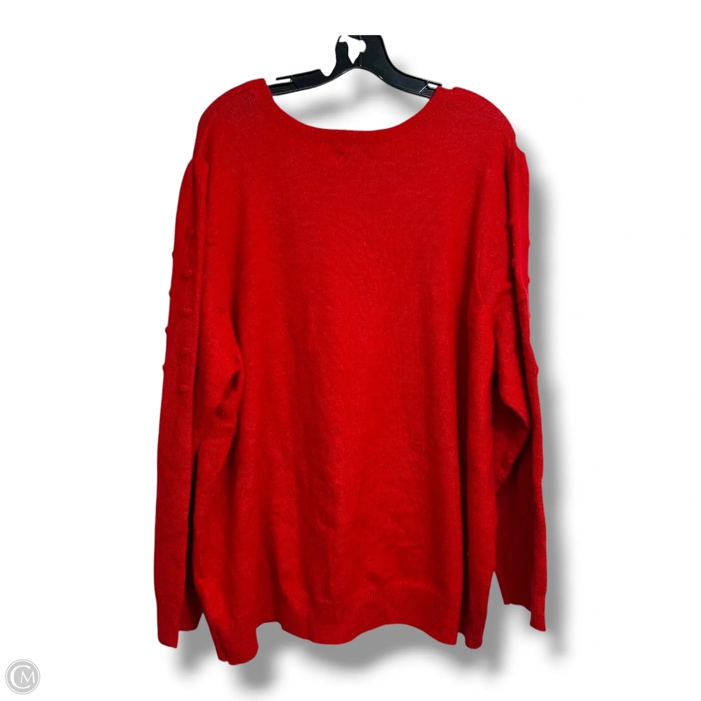 Sweater By Croft And Barrow In Red, Size: 3x