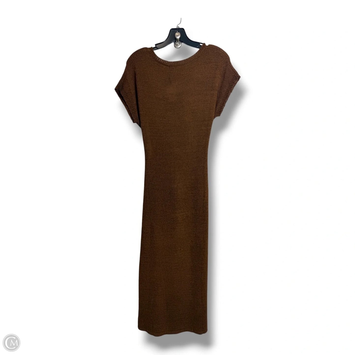 Dress Casual Midi By By The River In Brown, Size: S
