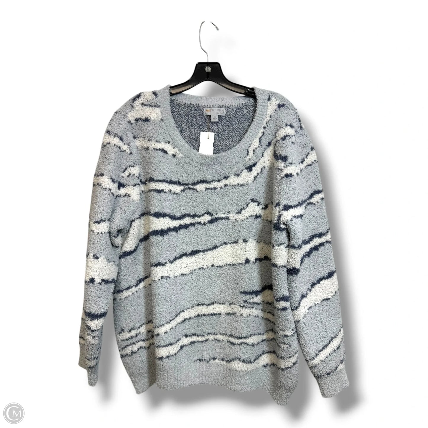 Sweater By Barefoot Dreams In Grey, Size: 1x