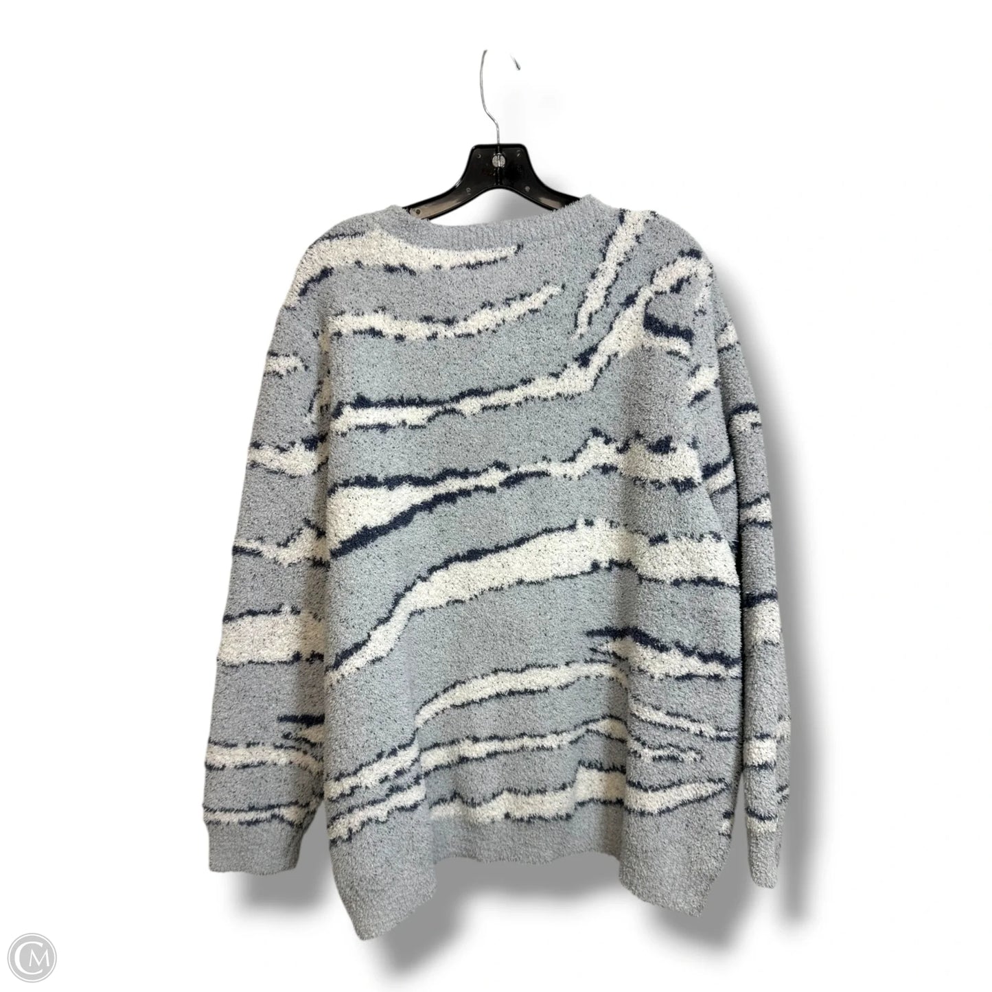Sweater By Barefoot Dreams In Grey, Size: 1x