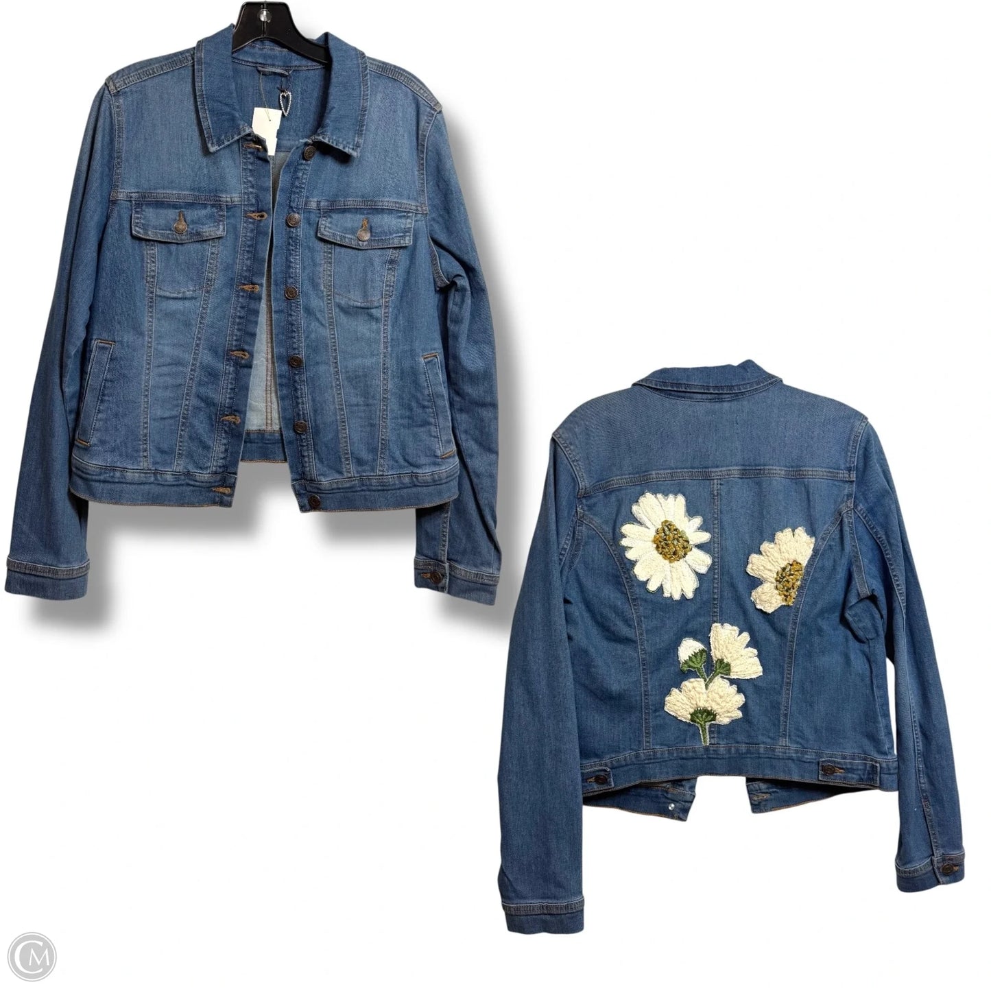 Jacket Denim By Cmf In Blue Denim, Size: M