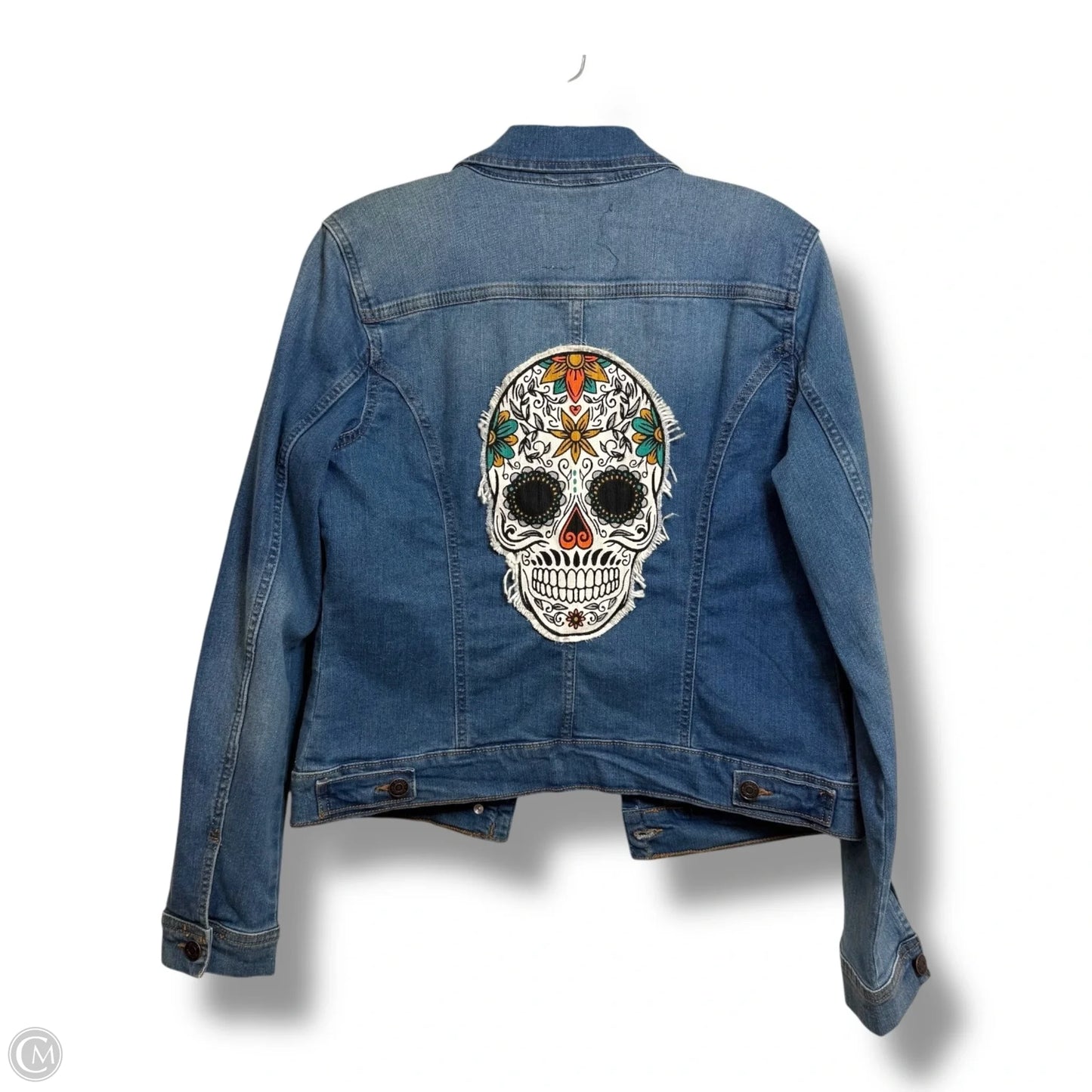 Jacket Denim By Clothes Mentor In Blue Denim, Size: M