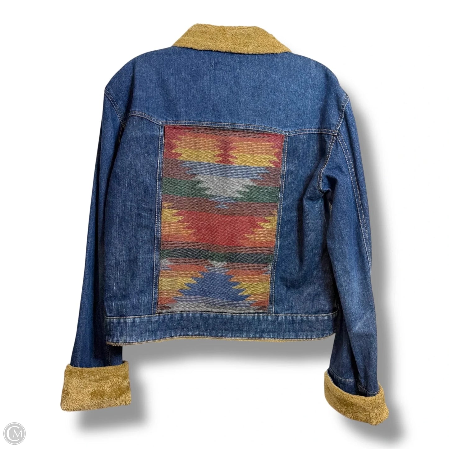 Jacket Denim By Cmf In Blue Denim, Size: L