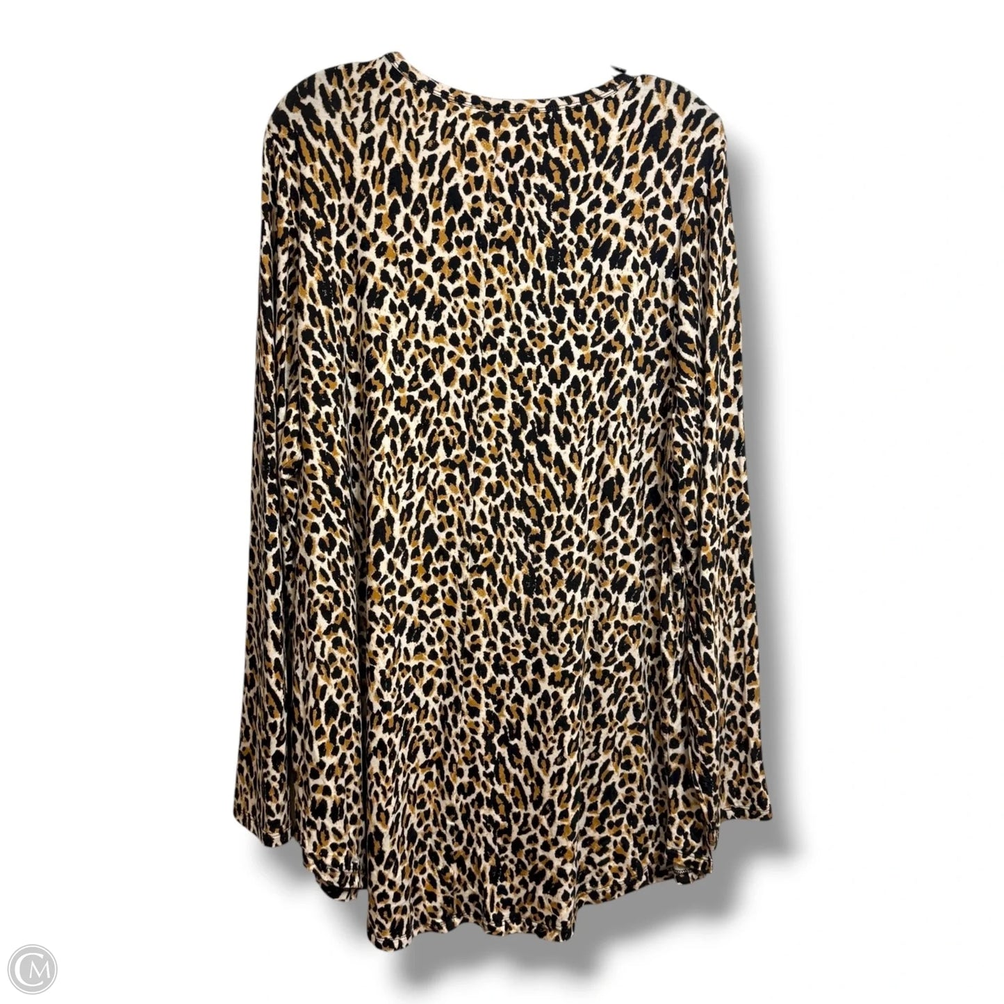 Top Long Sleeve By Lane Bryant In Animal Print, Size: 1x