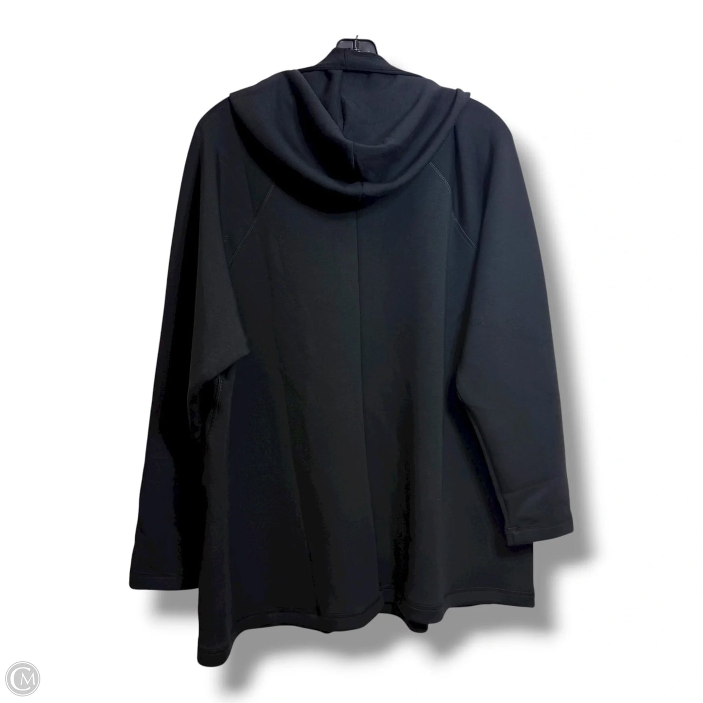 Top Long Sleeve By Livi Active In Black, Size: 1x