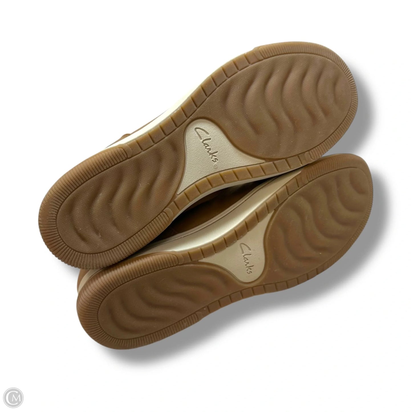 Boots Ankle Flats By Clarks In Tan, Size: 10