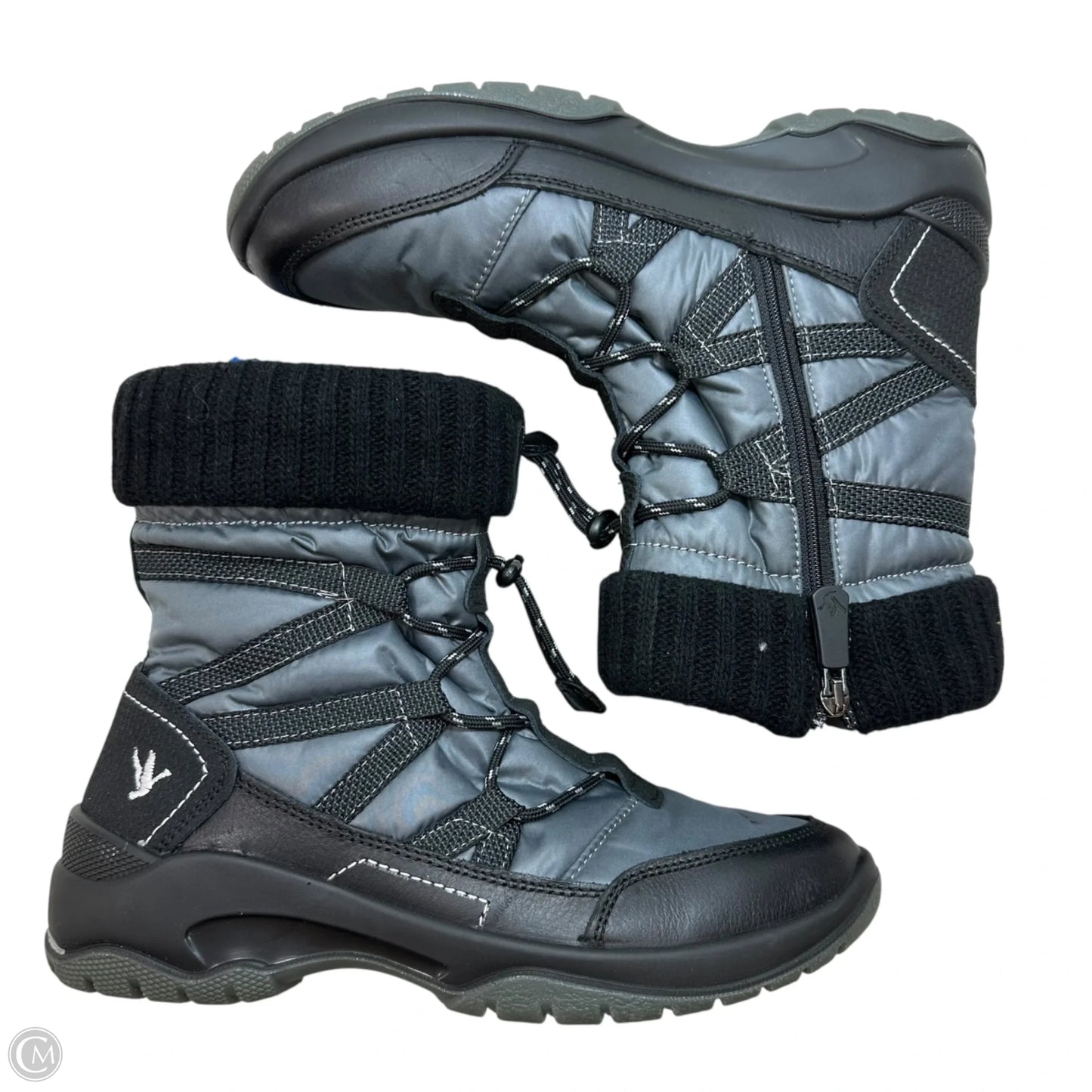 Boots Snow By Clothes Mentor In Black, Size: 10