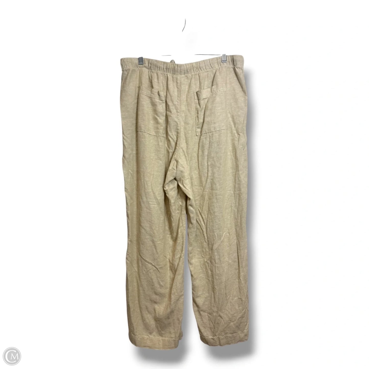 Pants Wide Leg By Gap In Tan, Size: L