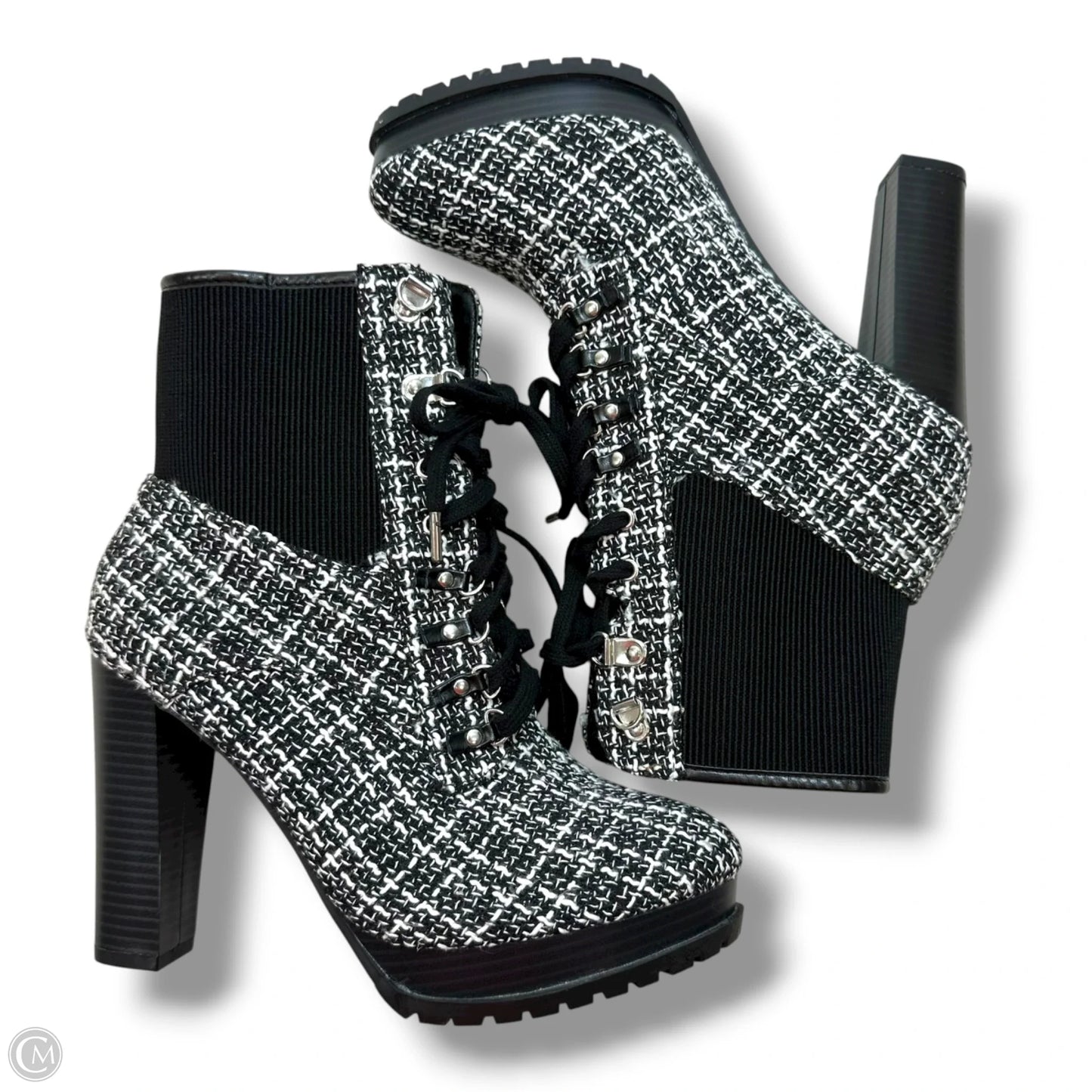 Boots Ankle Heels By Shoedazzle In Black, Size: 10